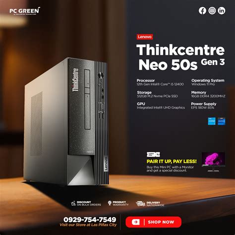 LENOVO ThinkCentre NEO 50s G4 |SFF Desktop|i7-13700|8GB DDR4 UD|512GB PCIe SSD|1yr CI|WIN11 P